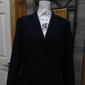 Express Women's Black Business Jacket, Size 13/14, Stretch Fabric, Excellent